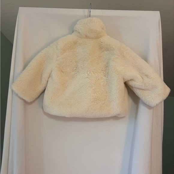 Cat & Jack Baby Faux Fur Jacket - Cream size 3-6m - Picture 5 of 5